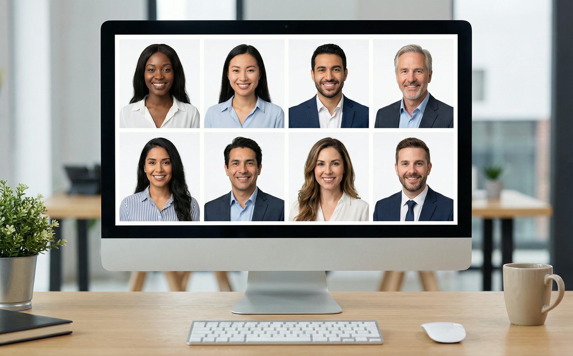 Team Photo Camera How Companies Save 80% on Team Photos with AI