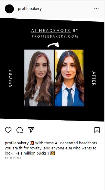 headshot ai on instagram