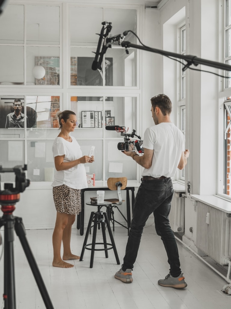 take professional headshot at home