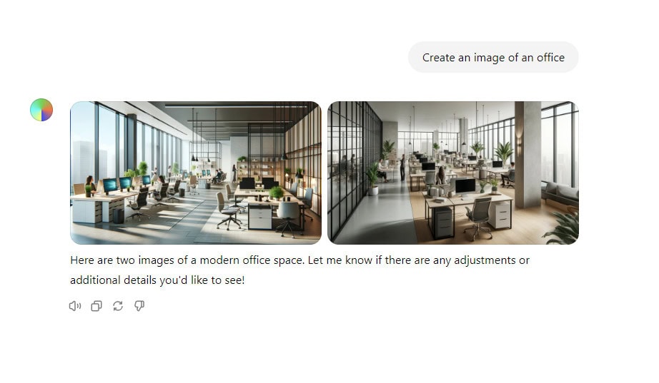 How to Ask ChatGPT to Generate an Image - Step 3 download your picture or improve them