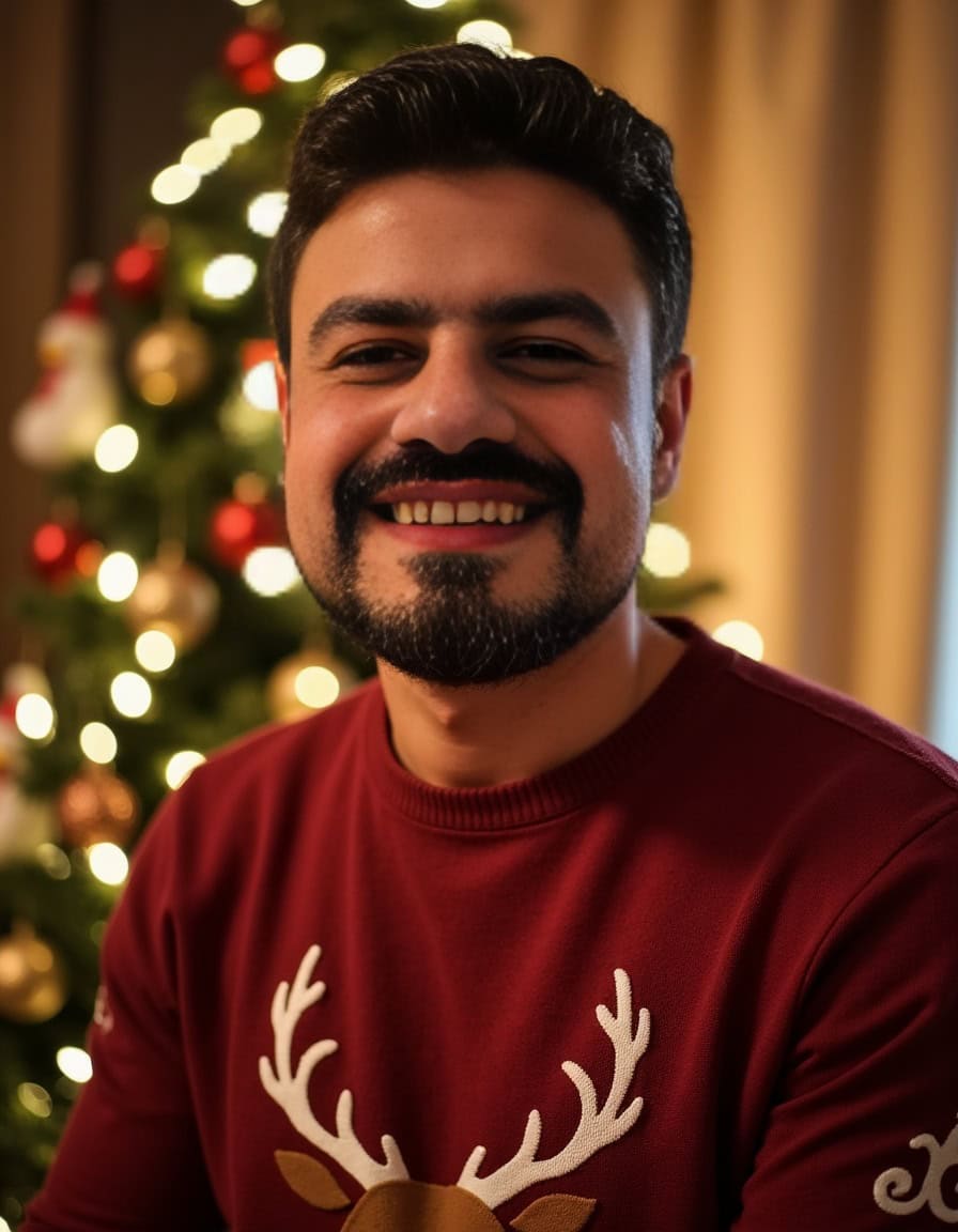 AI Christmas photo