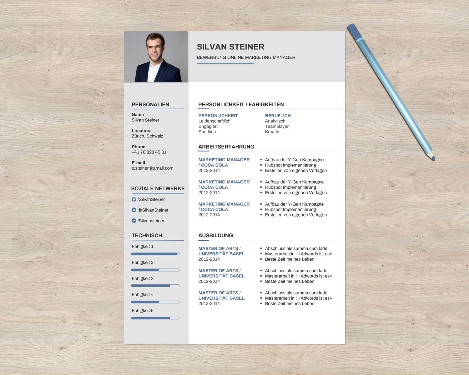 Lebenslaufvorlage The Consultant