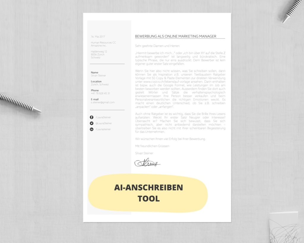 KI Bewerbung schreiben lassen