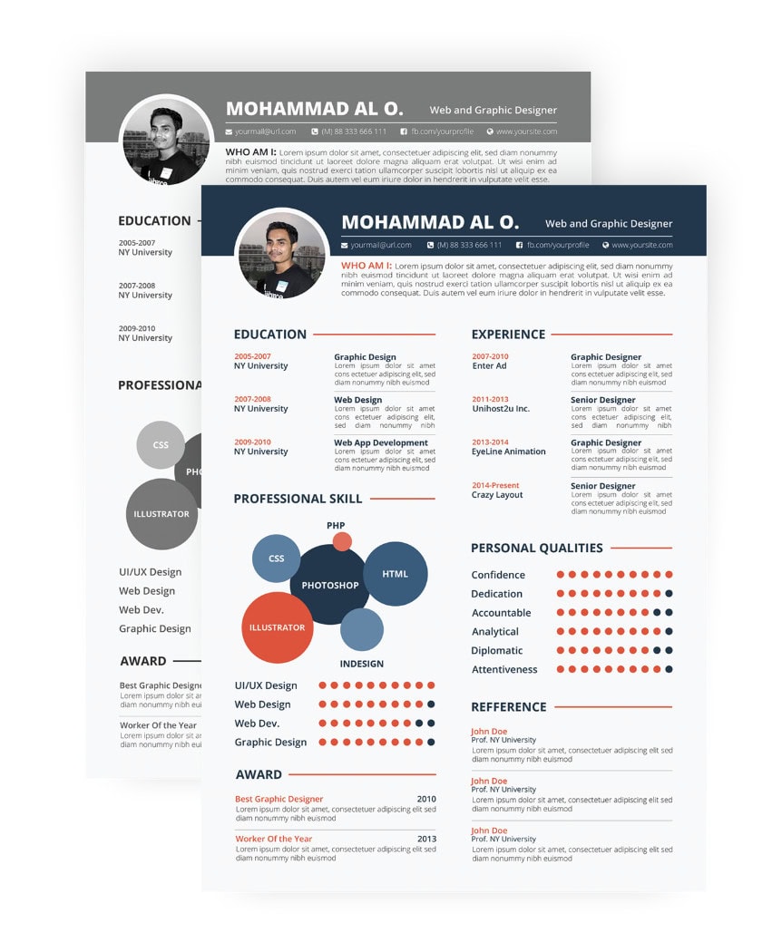 modern resume example