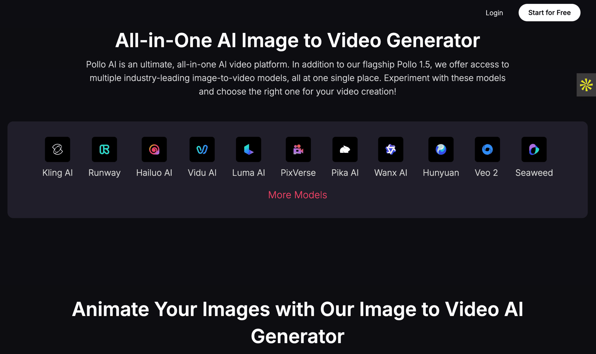 Conversion process of image to video using Pollo AI